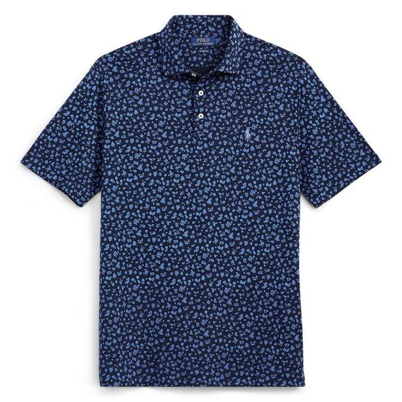 Ralph Lauren Men's Slim Fit Soft-Touch Polo in Tossed Navy Floral Size Small - Picture 4 of 9